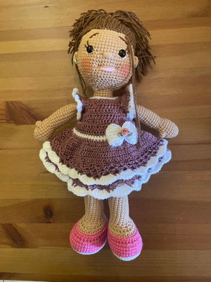Doll amigurumi 35 centimeters new