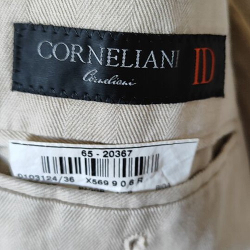 Corneliani ID Luxury Jacket like new, cotton & hemp, size L-XL