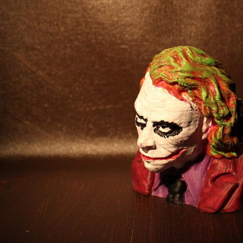 The Joker figure 3D printed and hand-painted new