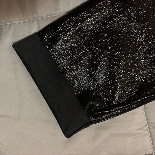 Stradivarius pants black glossy like new, size 40