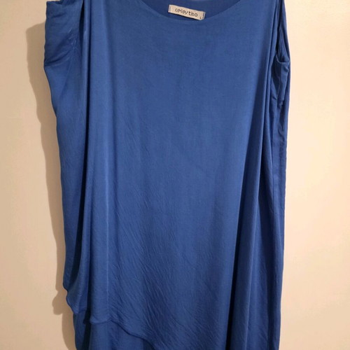 Celestino viscose dress large blue royal new with special design