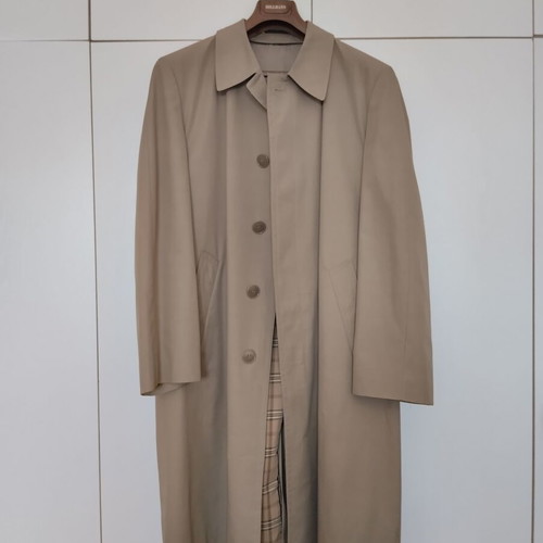 Hermes Nino-Flex Diolen men's khaki trench coat like new