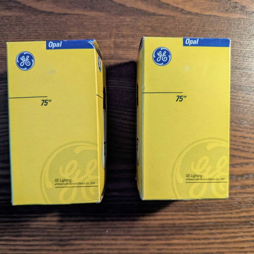 Vintage λάμπα General Electric Opal B22 75W καινούργια, 90s