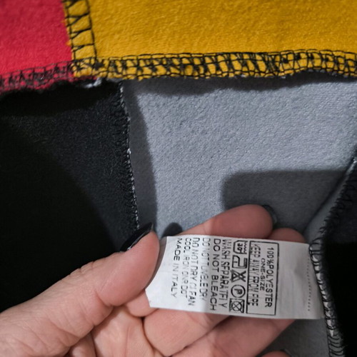 Colorful women's coat like new with pattern, size S/M