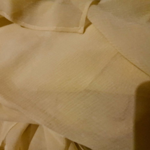 Scarf type handkerchief like new, yellow transparent
