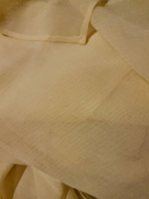 Scarf type handkerchief like new, yellow transparent