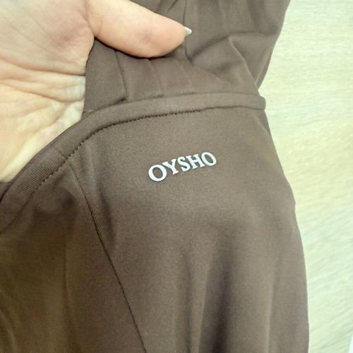 Oysho Comfortlux compression jumpsuit with V open back, size S