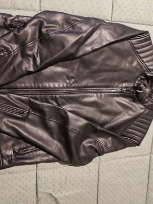 Leather jacket Mango used, size L