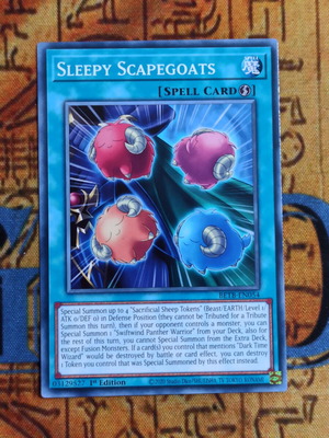 Yu-Gi-Oh! Sleepy Scapegoats κάρτα Γρήγορης Μαγείας, 1st Edition