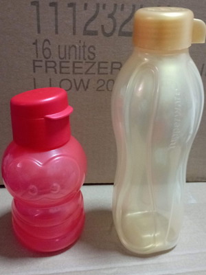 Tupperware water bottles 500ml and kids bottle 350ml new