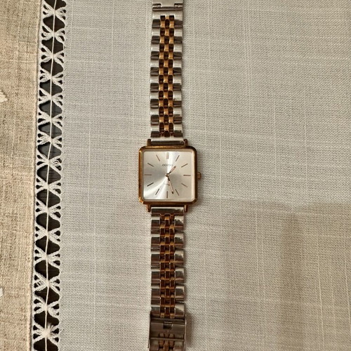 Oozoo women's wristwatch, gold and silver