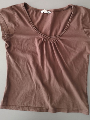 Тениска H&M като ново, размер 36-38, кафява