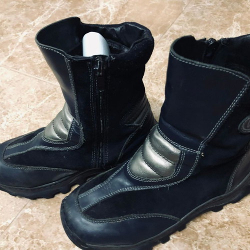 KK kids shoes used, blue boots size 34