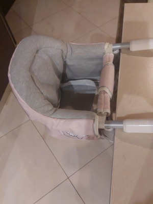 Brevi Hello Kitty table feeding chair new, pink for girl