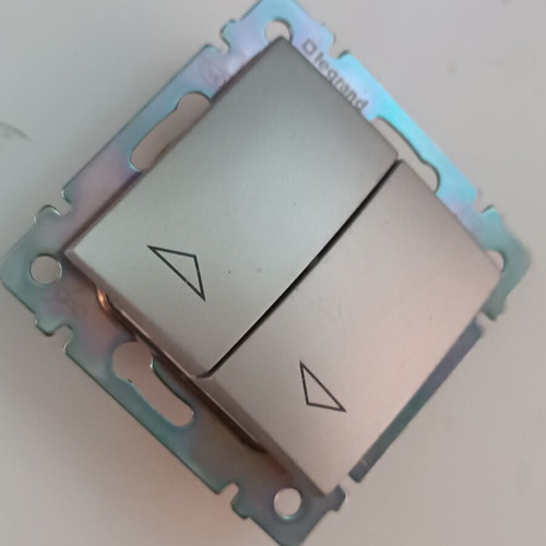 Legrand Valena roller shutter switch button, aluminum color