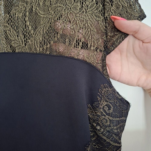 George dress black with gold lace new, size EUR 42
