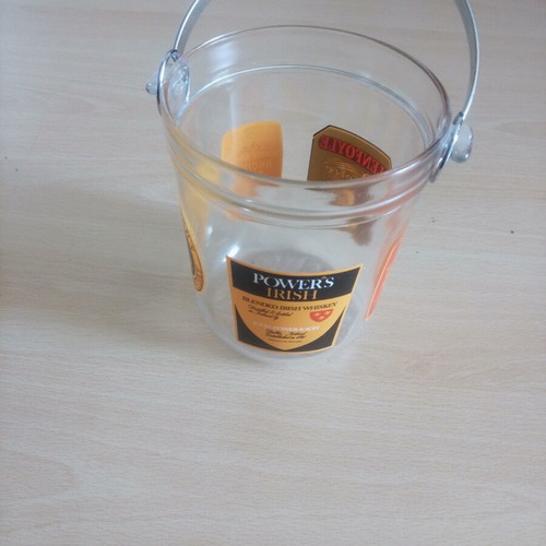Vintage Scotch & Irish Whiskey Advertising Ice Bucket like new