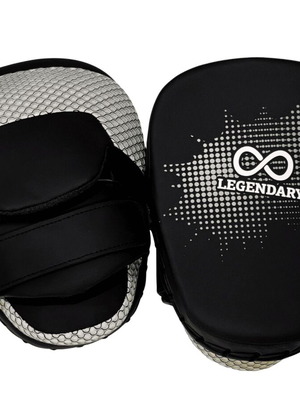 Legendary Curved Boxing Focus Mitts Black PU High Quality new