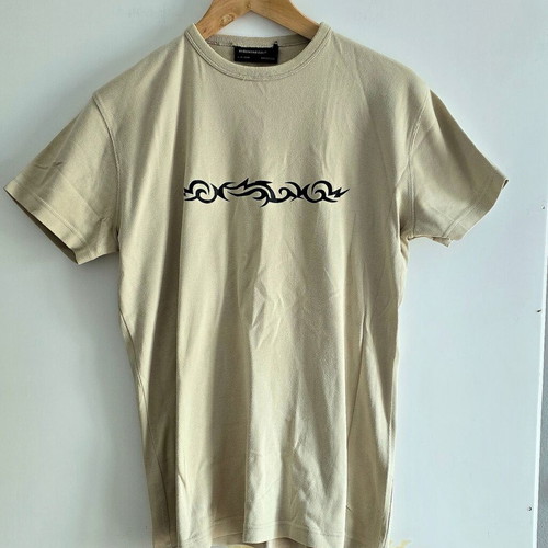 Cedarwood State men's t-shirt, tribal print, ochre