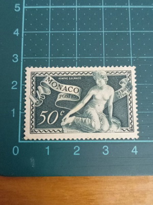 Γραμματόσημο Μονακό 1948 180η επέτειος του Francois-Joseph Bosio γλυπτό σαν καινούργιο