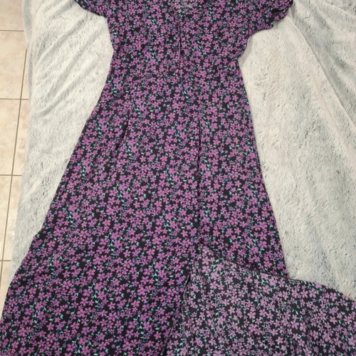 Benissimo long floral dress like new, purple, size M