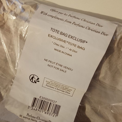 Christian Dior Paris Exclusive Mesh Tote Bag new with original packaging