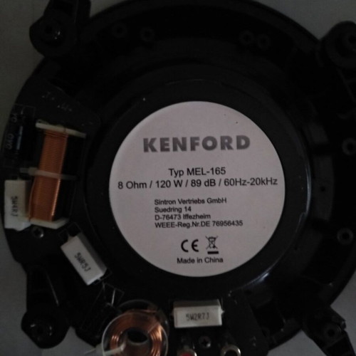 Pair of 2-Way 120W Ceiling Speakers used with Crossover