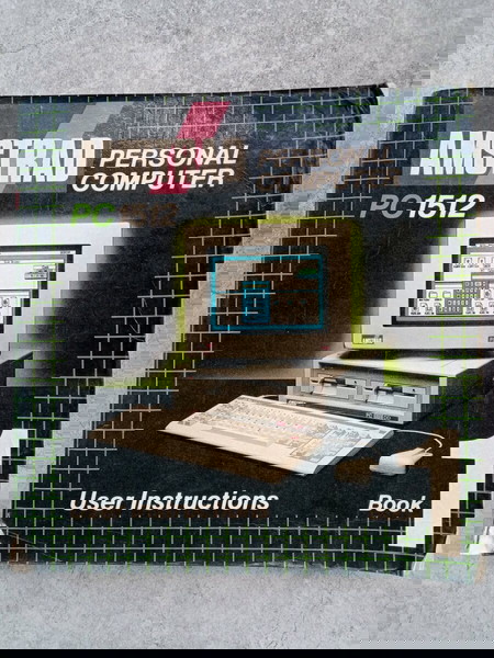 Amstrad PC1512 user instructions- book 1. (2η εκδοση - 1987)