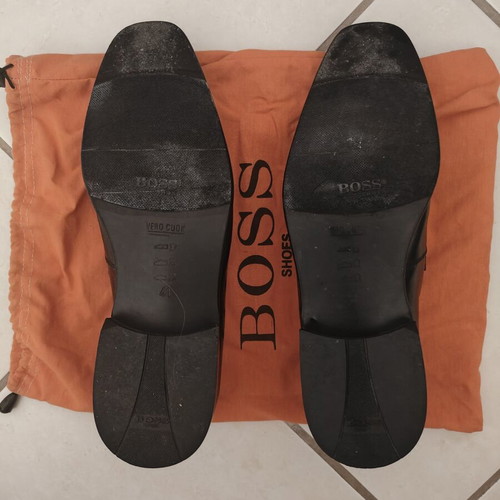 Boss black loafers shoes size 41