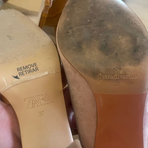 Zara and Stradivarius branded high heels size 37 like new, 2 pairs