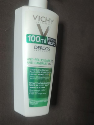 Vichy Dercos αντιπυτιριδικό σαμπουάν καινούργιο, για κανονικά και λιπαρά μαλλιά, 390ml