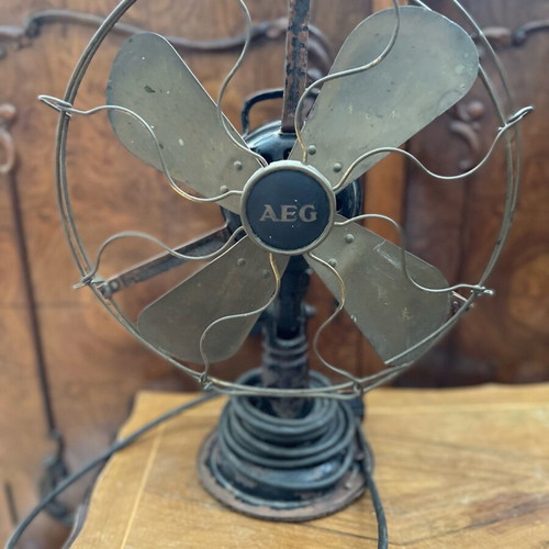 AEG vintage fan used for decor or repair