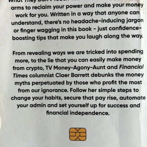 What They Don’t Teach You About Money book