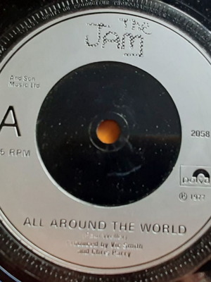 The Jam All Around The World single μεταχειρισμένο, αυθεντική UK έκδοση