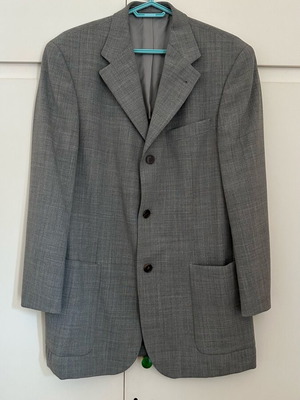 Windsor jacket like new, 100% virgin wool, gray, size M
