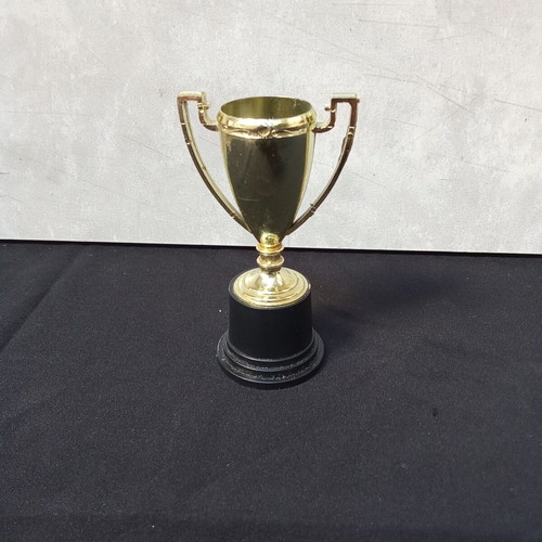 Toy Cup First Prize plastic gold 1990s used