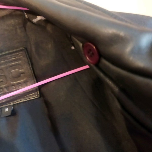 Leather women's jacket black like new, size M