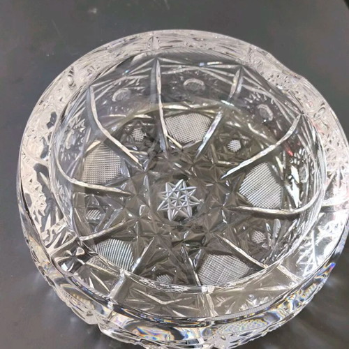 Bohemian Crystal Ashtray like new