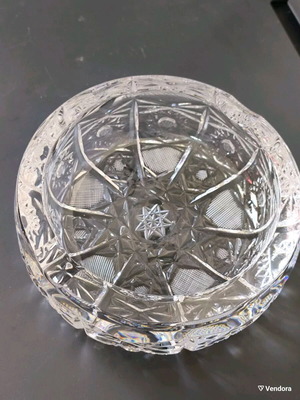 Bohemian Crystal Ashtray like new