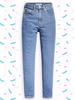 Levi's ψηλόμεσο τζιν με ελαστικότητα, μέγεθος EU 38, σχεδίαση taper