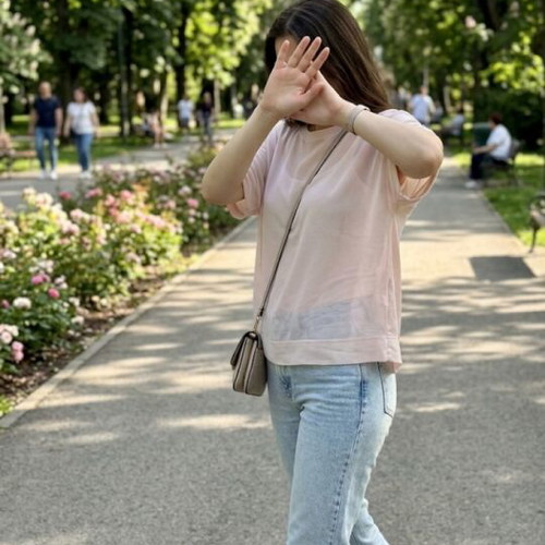 Zara blouse used, pink, sizes L and XL