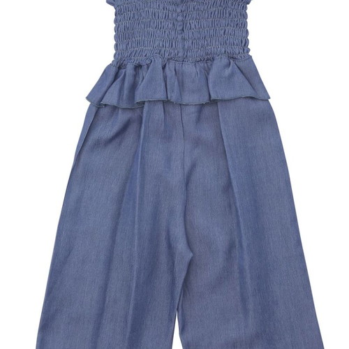 Babylon Fashion girls' jumpsuit 2 years new, denim look, 100% cotton