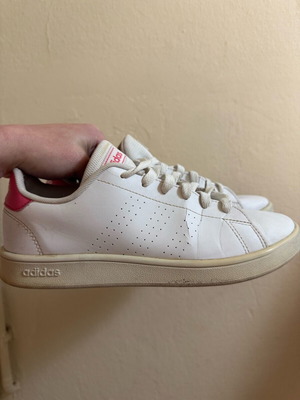 Adidas sneakers women's size 39 2/3 like new, white and pink