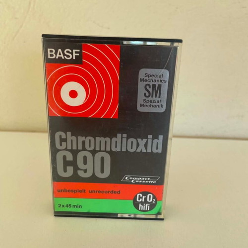 BASF Chromdioxid C90 Audio SM Cassette Tape CrO2 used