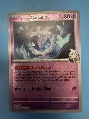 Steven’s Carbink Pokemon Card new condition