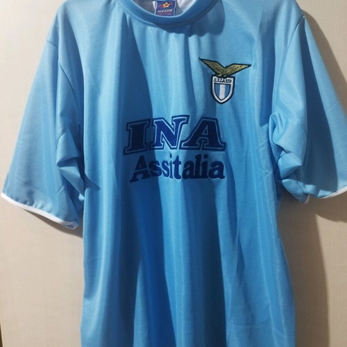 Vintage football jerseys used, Lazio blue XL and Netherlands orange S