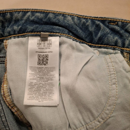 Guess men's blue pants like new
