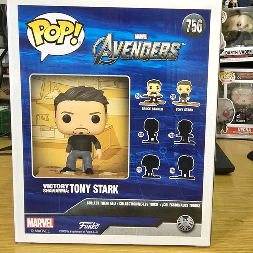 Funko Pop Avengers Deluxe #756 Victory Shawarma Tony Stark like new