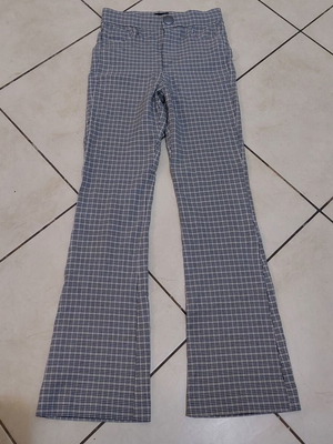 Zara women's flare pants used, size XS, black and gray