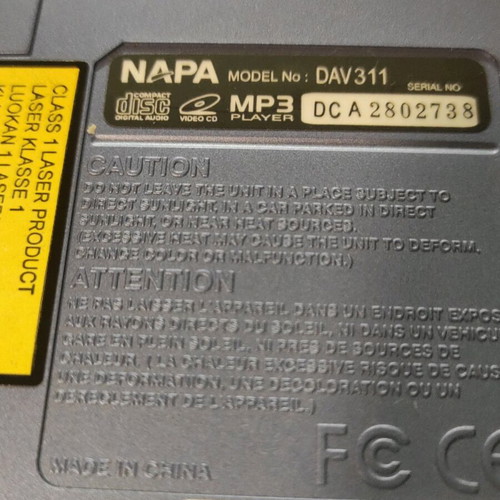 Napa mp3 player used with remote control for headphones and speakers